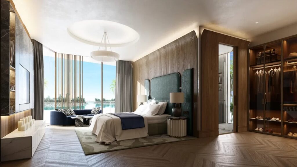 DLF Privana West master bedroom premium finishes