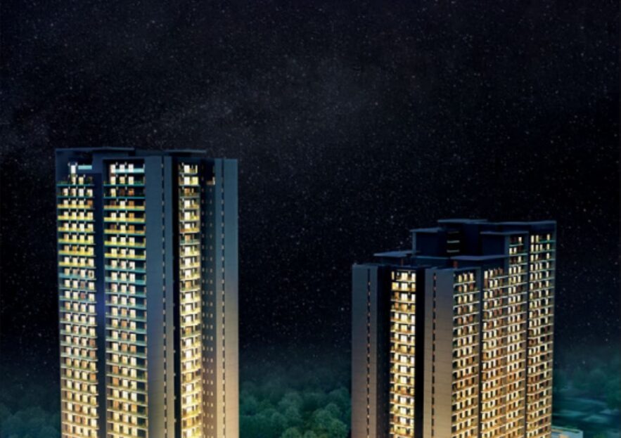 Krisumi City Waterfall Residence exterior architectural render Sector 36A Gurgaon